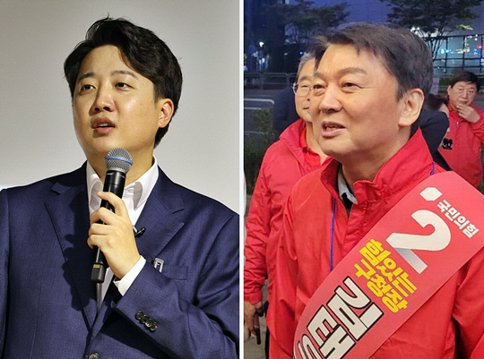 왼쪽부터 국민의힘 이준석 전 당대표, 안철수 의원.<연합뉴스 사진·안철수 국회의원 페이스북 사진 갈무리>